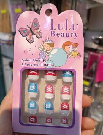 ناخن مصنوعی کودکان با چسب LULU Beauty