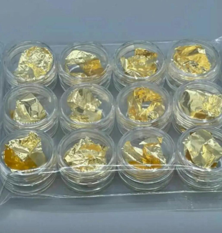 دیزاین ورق طلا ناخن