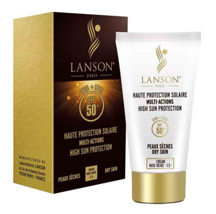 کرم ضد آفتاب و ضد چروک رنگی LANSON