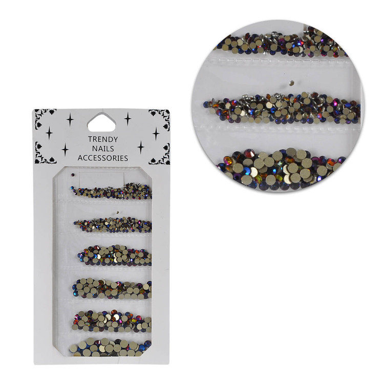 پک دیزاین نگین طراحی ناخن هفت رنگ