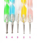 قلم سر گرد طراحی ناخن