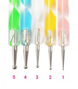 قلم سر گرد طراحی ناخن