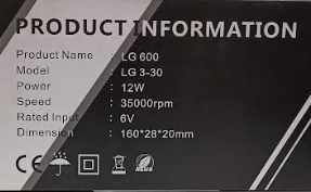 دستگاه سوهان برقی 600 LUGX
