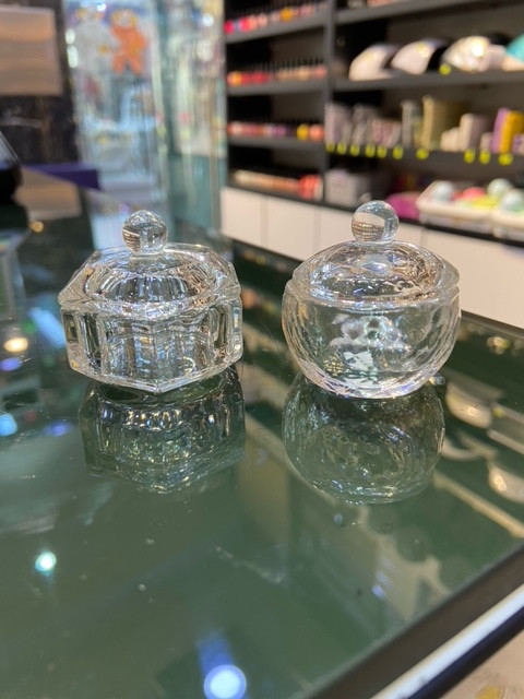 گوده کریستال درب دار بی رنگ