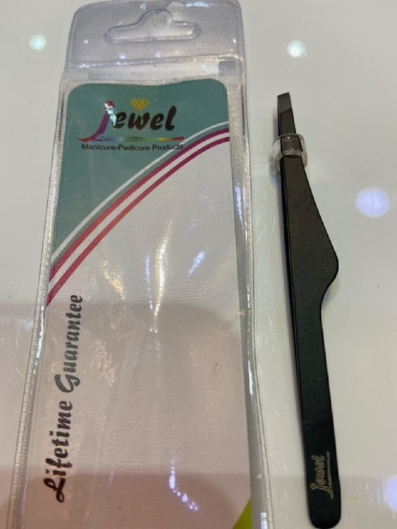 موچین ابرو انبری تفنگی مشکی جویل jewel کد GT_246