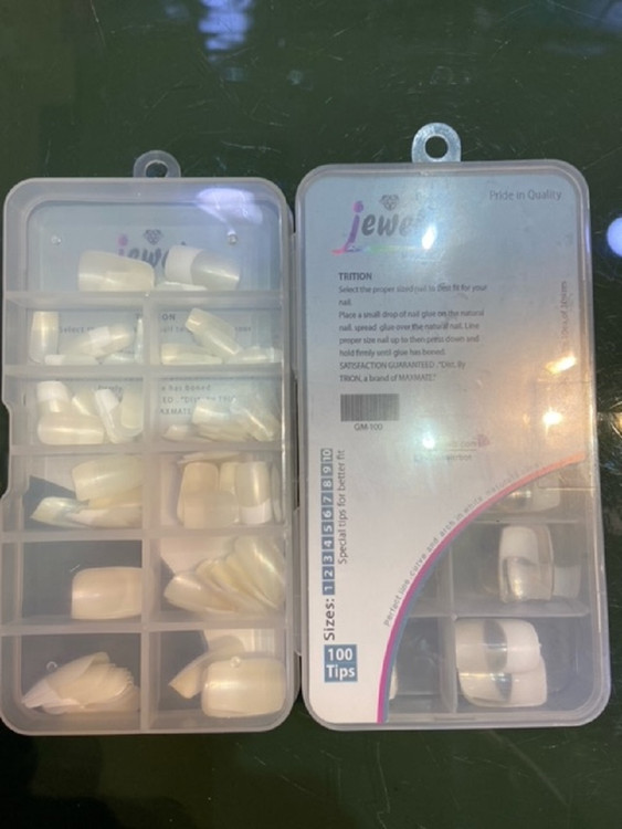 ناخن مصنوعی فرنچ 100 عددی جویل jewel
