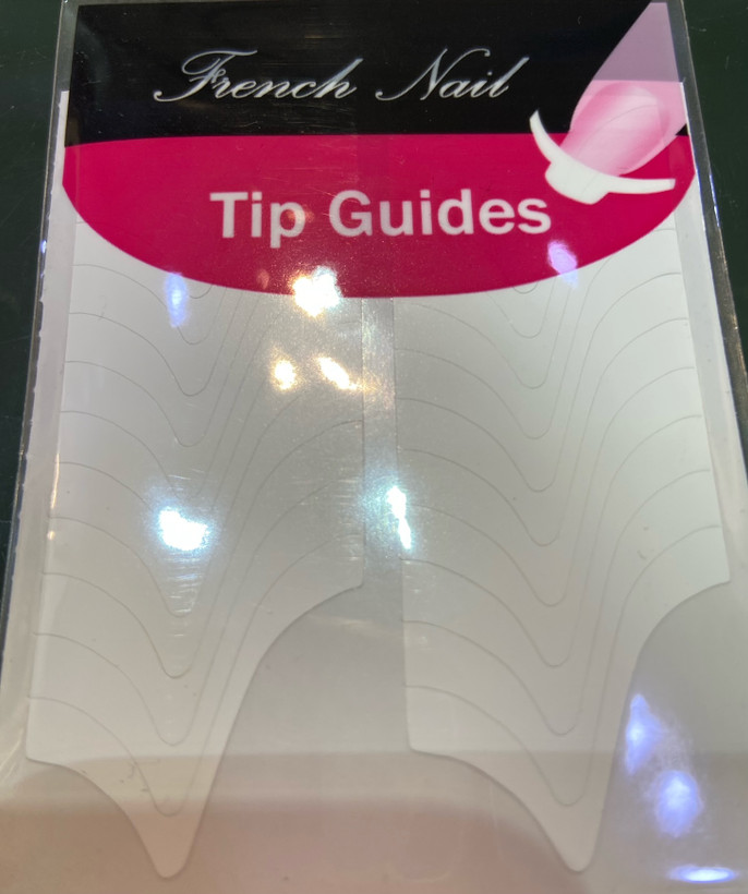 برچسب فرنچ ناخن بسته یک ورقی Tip Guides