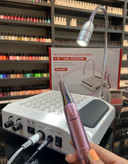 دستگاه مانیکور 4 کاره BQ_608 سوهان برقی-چراغ روشنایی-فن زیردست و پد زیر دستی