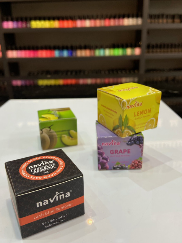 ریموور کرمی اکستنشن مژه 5 گرمی میوه ای ناوینا navina