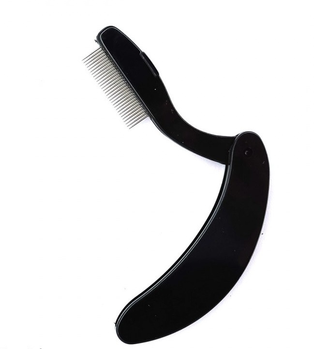 شانه فلزی لیفت مژه و ابرو تاشو چاقویی