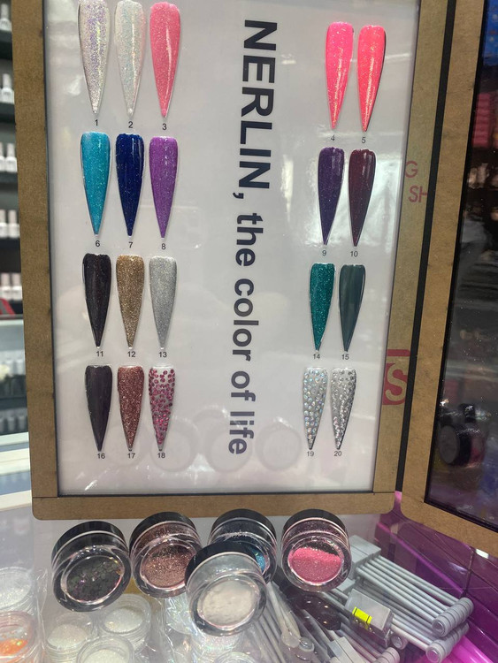 دیزاین نگین طراحی ناخن کدهای 18 تا 20 نرلین Nerlin