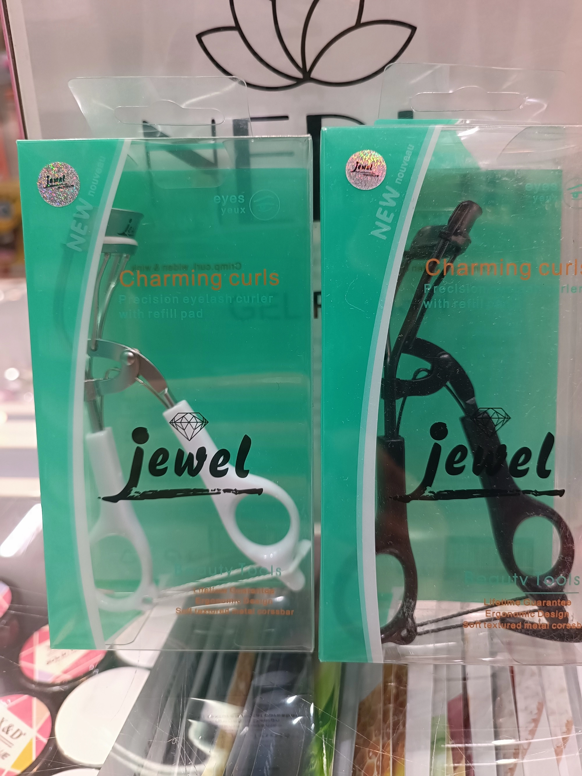 فرمژه تیتانیوم حرفه ای سفید و مشکی مدل GE-1304 جول jewel