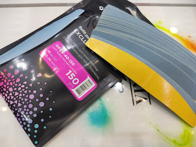 سوهان یدک دستی نمیم 150 سری اسکلوسیو همراه با بافت مدل DFEX-40-150 استالکس staleks دونه ای