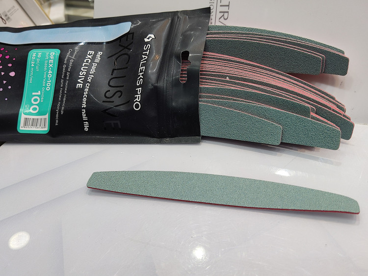 سوهان یدک دستی نمیم 100 سری اسکلوسیو همراه با بافت مدل DFEX-40-100 استالکس staleks دونه ای