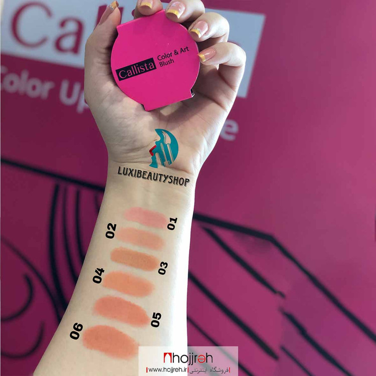 رژگونه تک رنگ کالر اند آرت کالیستا Callista Color(6028)and Art Blush کد B01