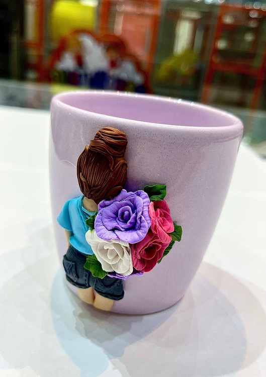 ماگ مجسمه سازی شده ناخن کاری