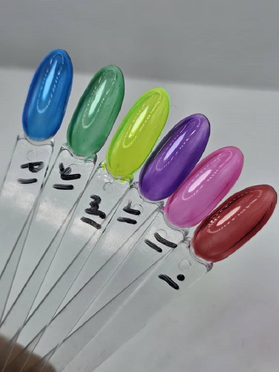 لاک ژل ناخن آبرنگی 13 میل کد 10 تا 15 آرلا Arela