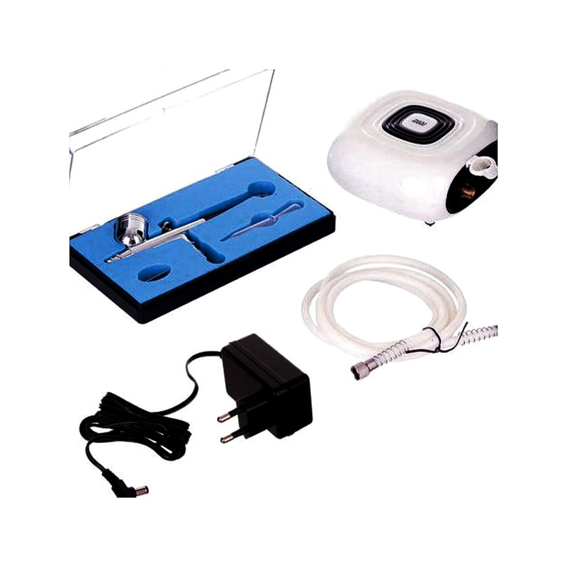 مینی ایربراش برقی سه سرعته مدل HS08-6 دکمه ای Airbrush Kit