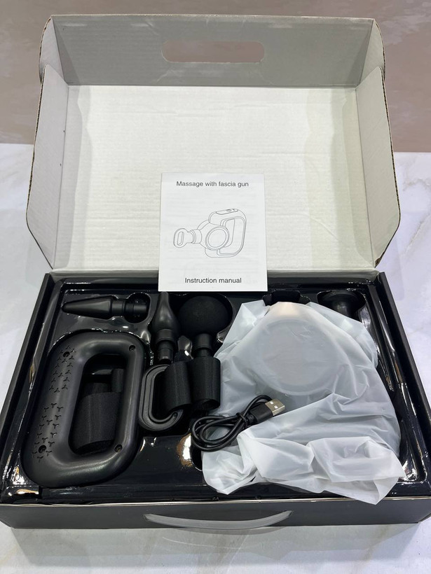 ماساژور شارژی با بند پشت کمر 4 سر مدل HB-016 فاشیال گان FASCIAL GUN