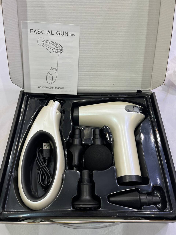 ماساژور تفنگی شارژی 4 سر مدل HB-005 فاشیال گان FASCIAL GUN Pro
