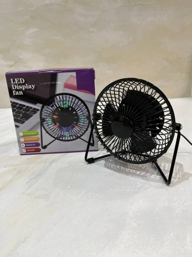 فن مدل پنکه ای LED رومیزی قطر 11 سانتی USB کوچک