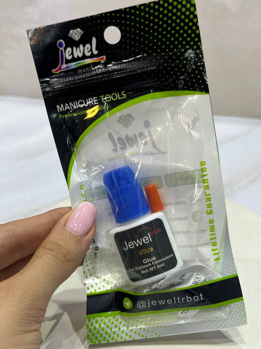 چسب مژه کاشت دائم 5 میل آبی مدل GE-1499 جول اولترا Jewel Ultra