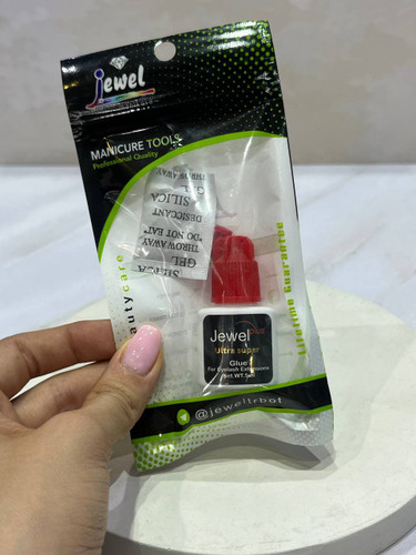 چسب مژه کاشت دائم 5 میل قرمز مدل GE-1498 جول سوپر اولترا Jewel Super Ultra