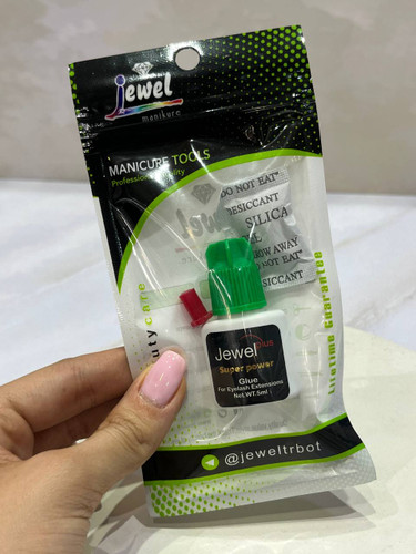 چسب مژه کاشت دائم 5 میل سبز مدل GE-1497 جول سوپر پاور Jewel Super Power