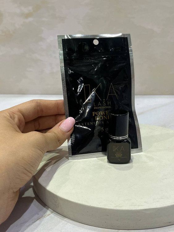 چسب مژه کاشت دائم 5 گرمی گازدار مشکی مدل پاور باند کی لش KLASH