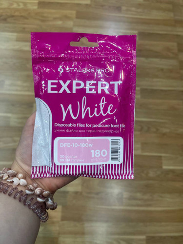 یدک سوهان کفساب پایه فلزی کف پا پدیکور اکسپرت بسته 30 عددی مدل DFE-10-180 استالکس Staleks