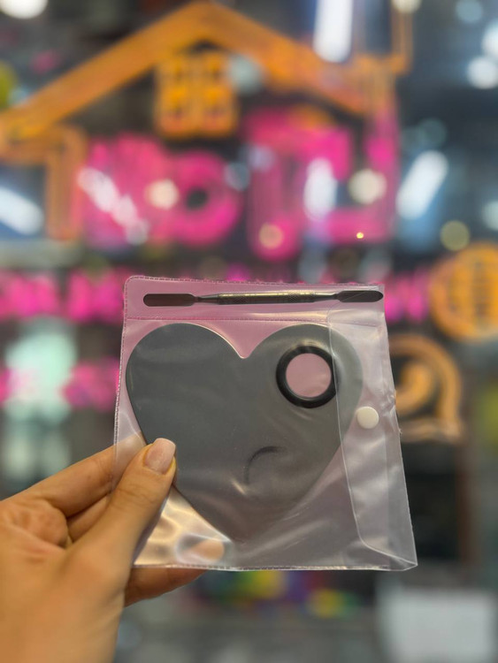 پالت (سینی) ترکیب رنگ فلزی طرح قلب