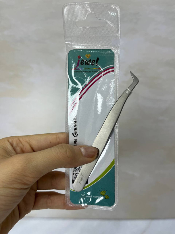 پنس / انبر 90 درجه کاشت مژه والیوم مدل GT-245 جول Jewel