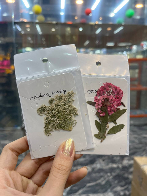 دیزاین گل خشک خوشه ای طراحی ناخن کیسه ای بزرگ Fashion Gewellry