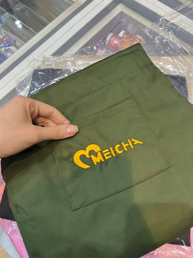 پیش بند جیب دار حرفه ای پیشبند ناخن کار مچا Meicha