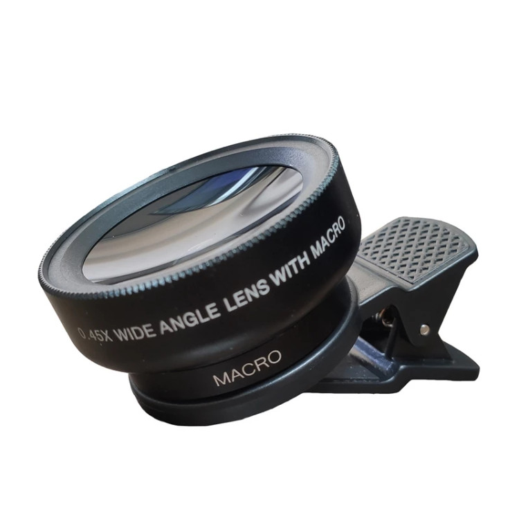 لنز عکاسی ماکرو - واید 4 انگشتی مدل 0.45X موبایلی PHONE LENS