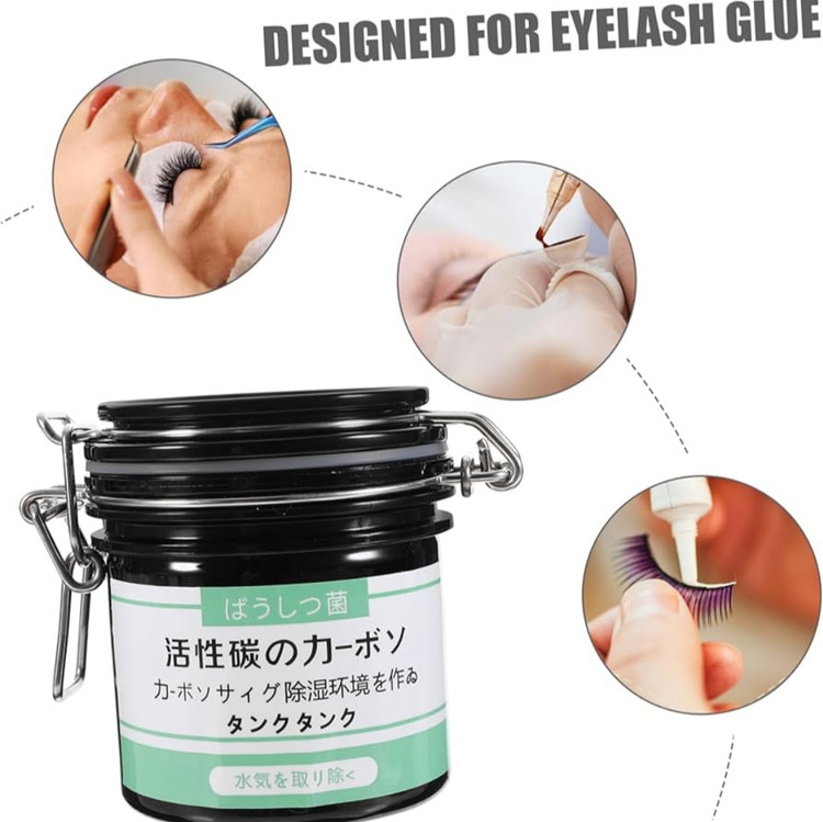 محفظه نگهدارنده چسب مژه (تانکر) قوطی قفل فلزی