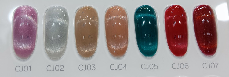 لاک ژل کریستال آیس 15 میل کد CJ پی ان اس Pns ژلیش سری CRYSTAL ICE CAT EYES