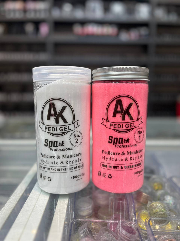 پدی ژل خیلی بزرگ 1000 گرمی پدیکوری ای کا AK به همراه حلال