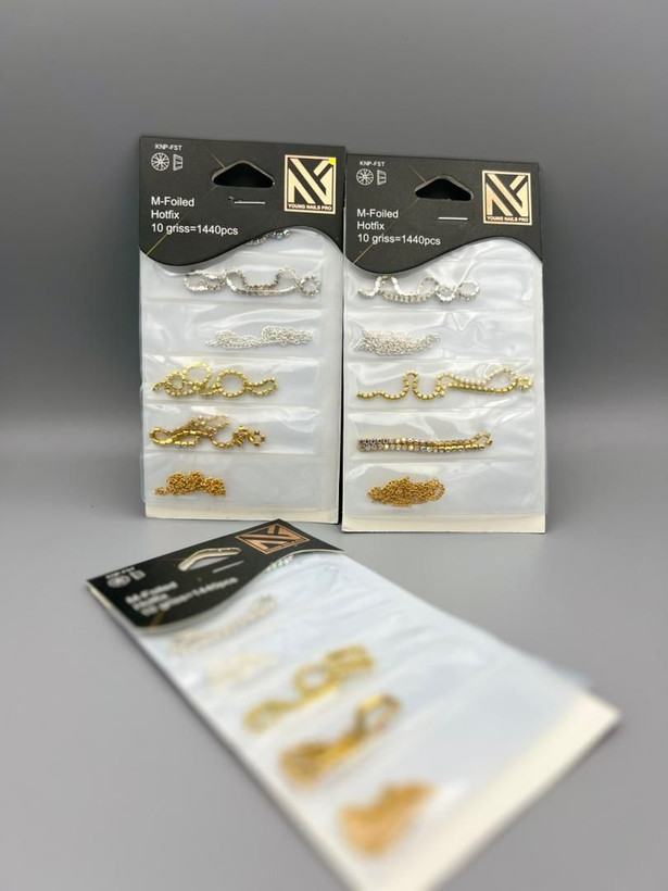 دیزاین زنجیر طراحی ناخن 6 عددی یانگ نیل Young Nails