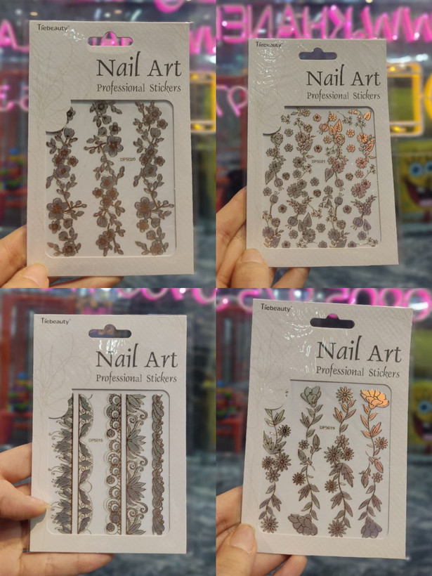 لنز طراحی ناخن برجسته سه بعدی 3D انواع طرح گل