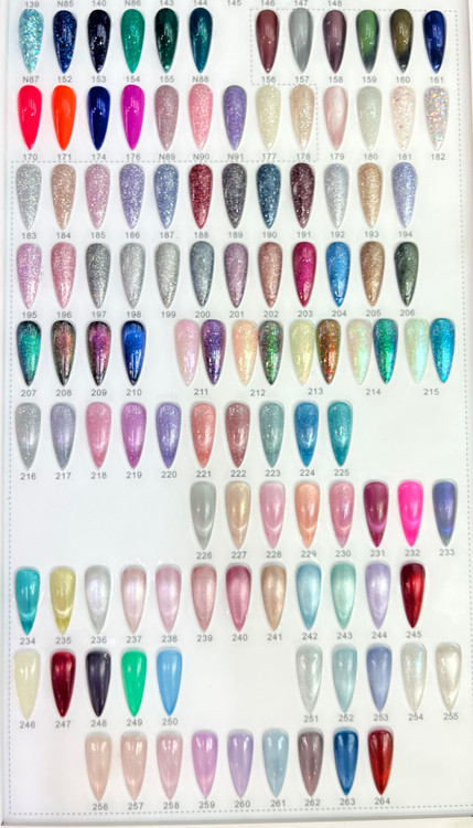 لاک ژل ناخن ژلیش 10 میل آیس، دیسکو و چشم گربه ای کد 179 تا 250 واینیلوکس vinylux وینی لوکس