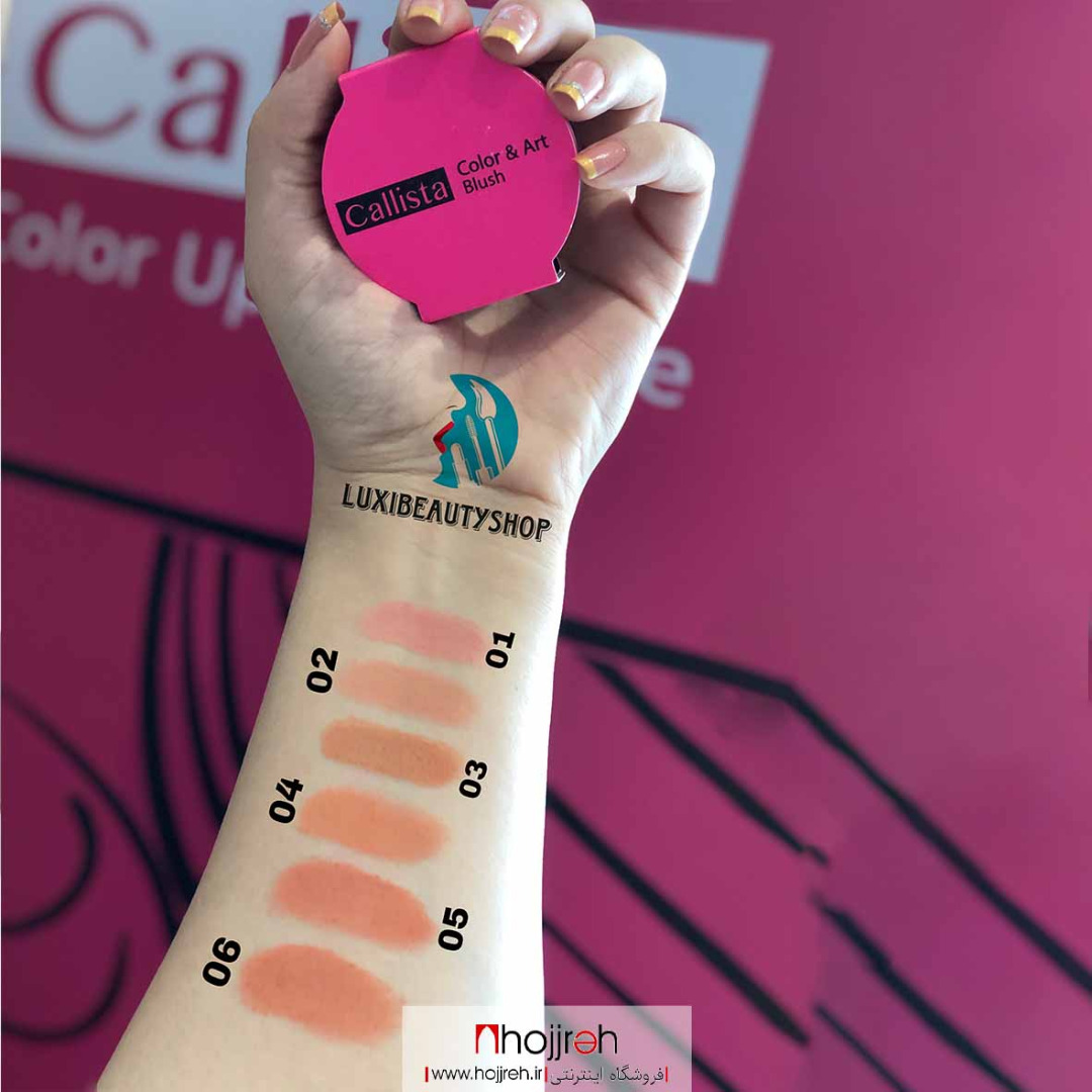 رژگونه تک رنگ کالر اند آرت کالیستا Callista Color(6028)and Art Blush کد B05