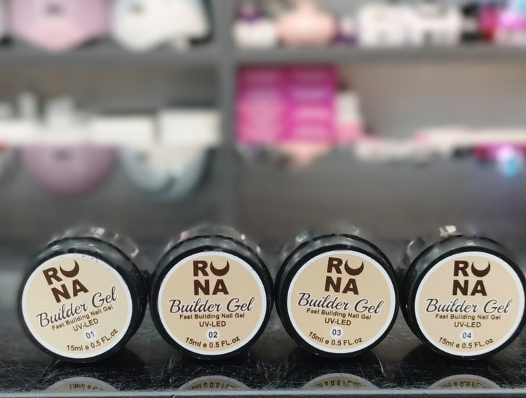 بیلدر ژل کاشت ناخن 15 گرمی رونا RONA کد3 شیری
