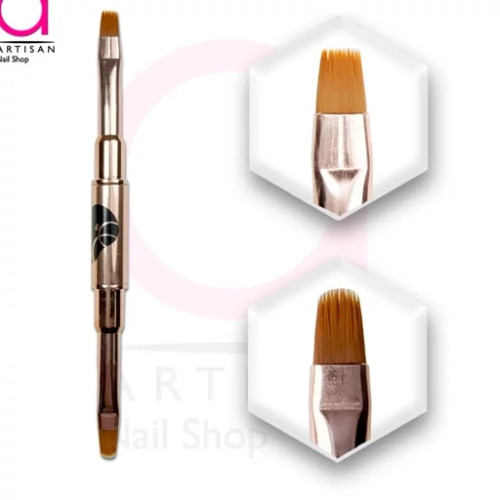 قلم کاشت ژل / پلی ژل ناخن دوطرفه تخت و زبان گربه ای رینگ RING