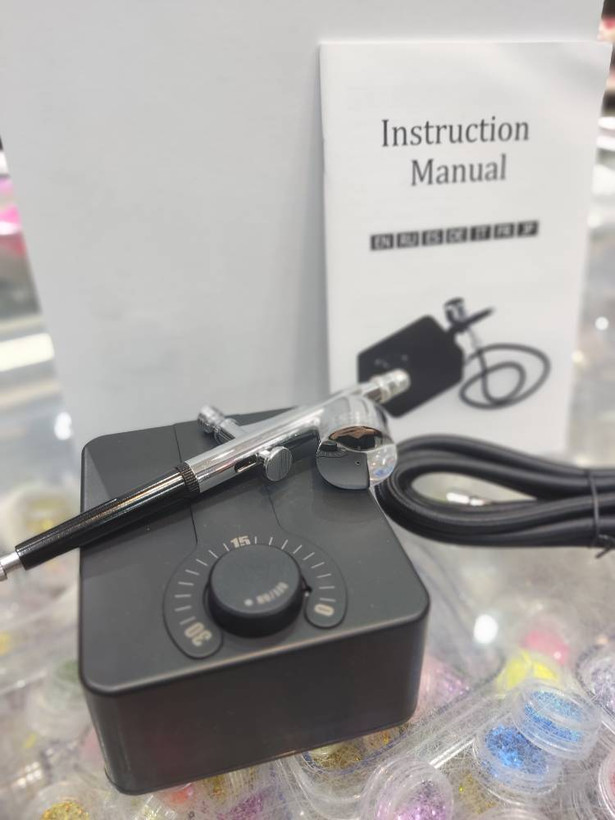 مینی ایربراش برقی سه سرعته مشکی مدل K500 حرفه ای