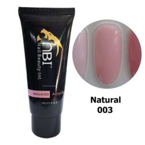 پلی ژل کاشت ناخن 60 گرمی / میل لایت پینک کد 2 ان بی آی nbi