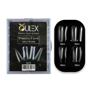 قالب موقت کاشت ژل ناخن میکس 4 طرح 110 عددی اولکس Oulex