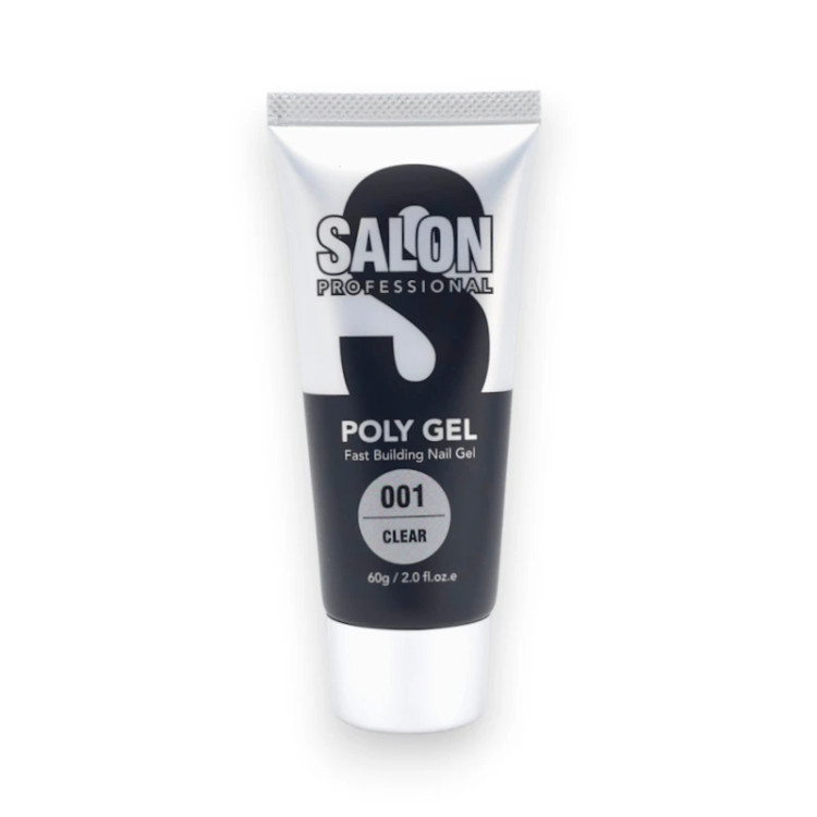 پلی ژل کاشت ناخن 60 گرمی / میل کلییر کد یک سالن Salon اصل