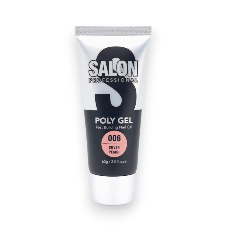 پلی ژل کاشت ناخن 30 گرمی / میل کاور پیچ کد شش سالن Salon اصل