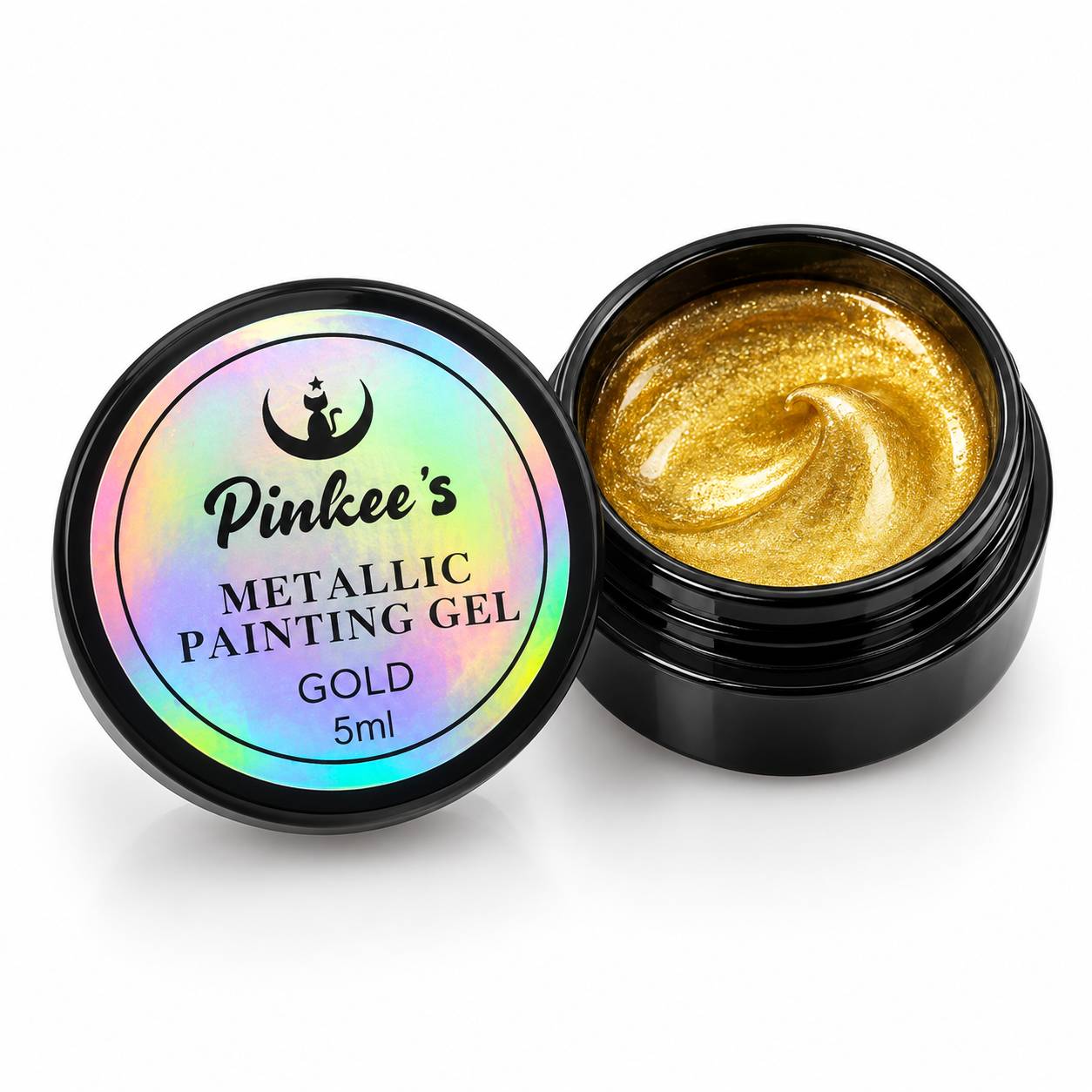 متال ژل طلایی طراحی ناخن 5 گرمی پینکس Pinkees